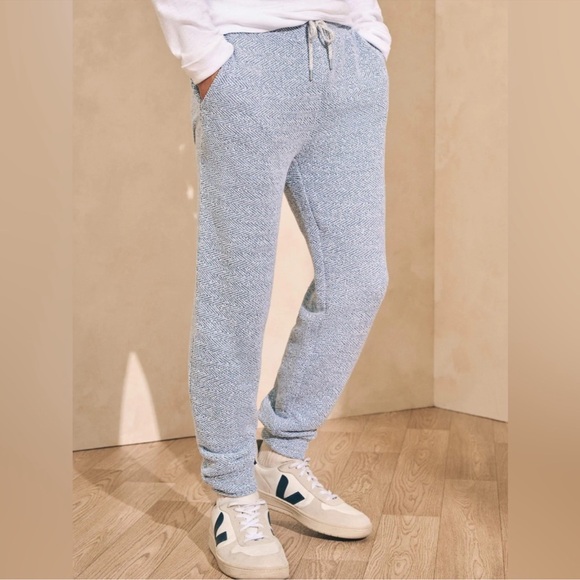 Faherty Other - Faherty Whitewater White Blue Sweatpants Size Large